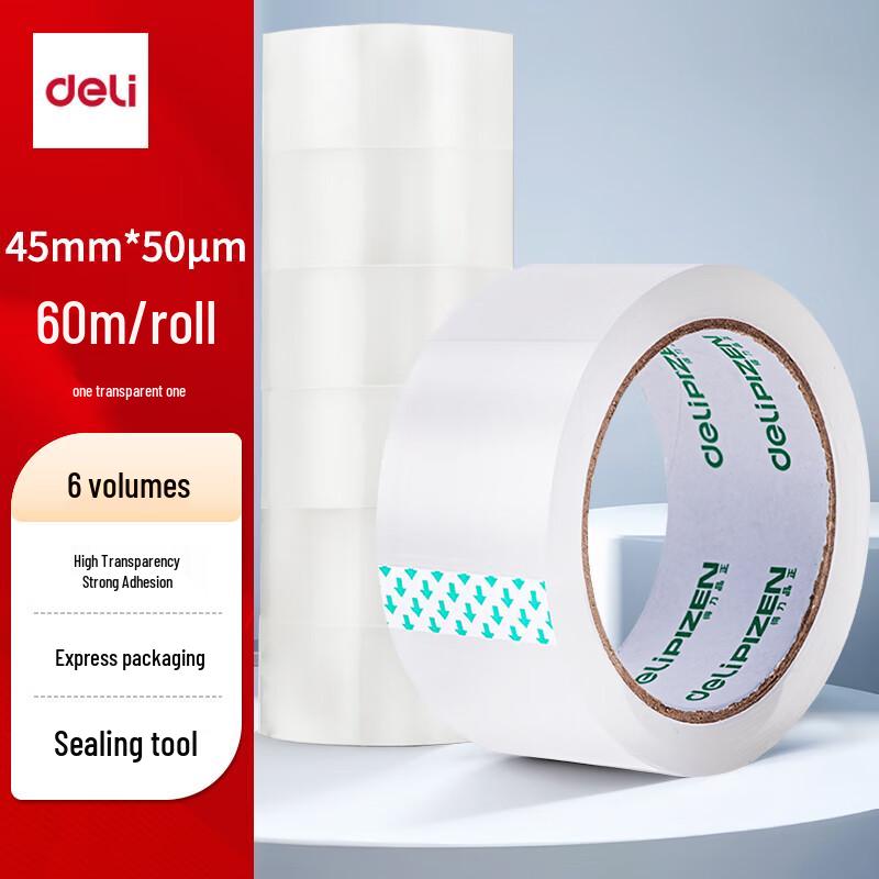 Deli High-Quality Clear Packing Tape