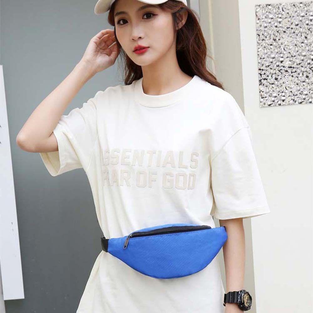 Solid Color Running Chest Bag Waterproof Fitness Crossbody Bag Sports Shoulder Bag  Female/Male
