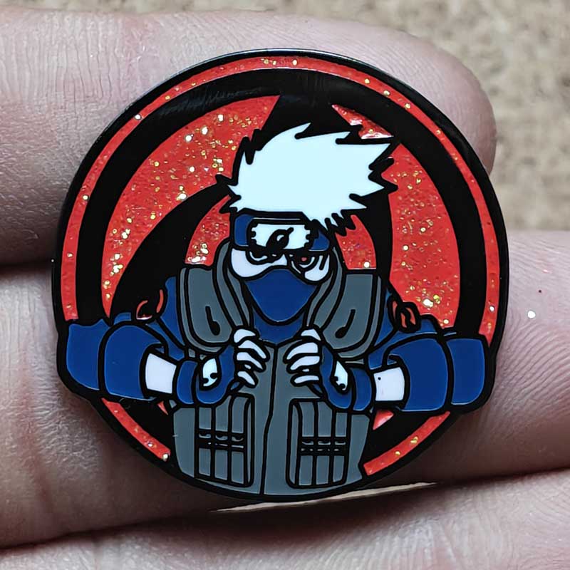 Gengar With Naruto Enamel Pins Cartoon Brooch Clothes Backpack Metal Lapel Badges Fashion Jewelry Accessories Friends