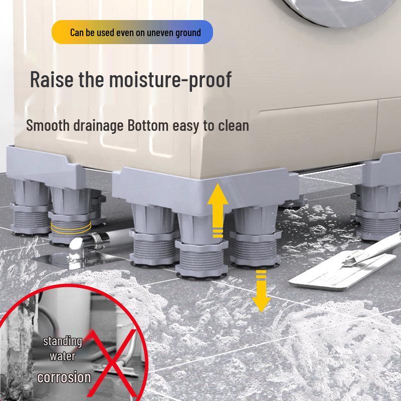Adjustable Non-slip Shockproof Stand for Washing Machine/Refrigerator