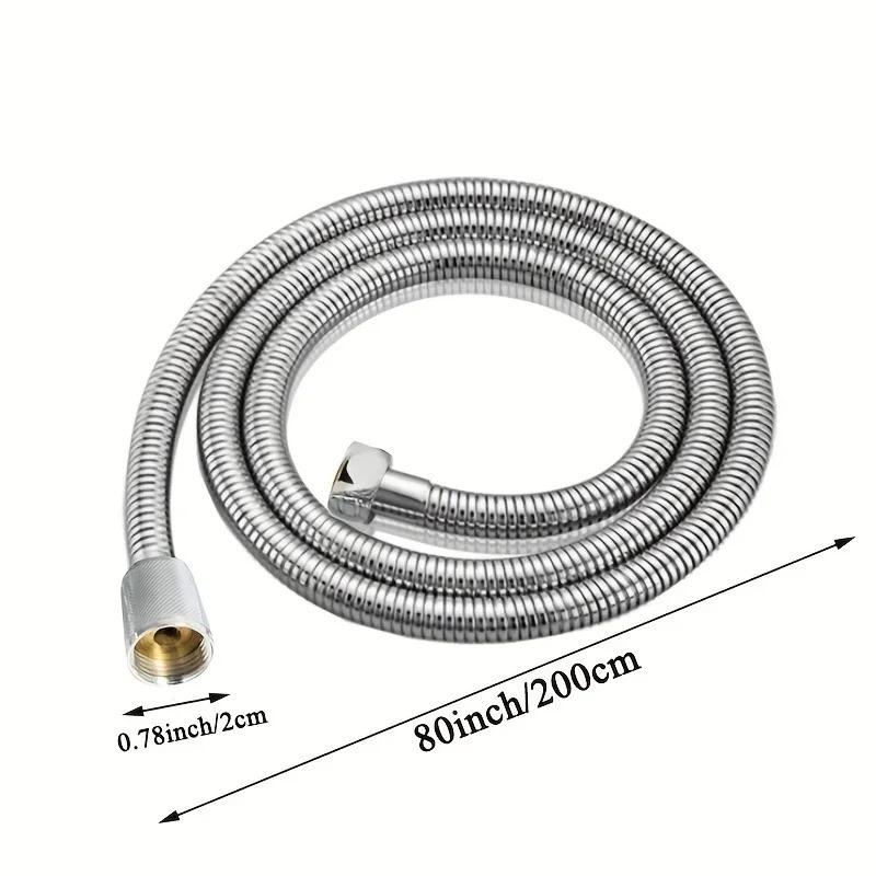 Shower Hose 1.5m/2m Black/Silver/Stainless Steel Shower Head Hose Replacement Handheld Shower Hose Accessories