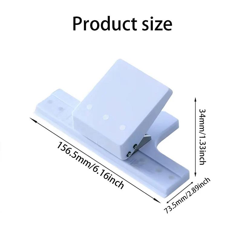 1Pc Multi-Function 3-Hole Punch, Small Hand Punch, Can Bind 6 Sheets Of Paper, Suitable For Scrapbooking And Paper Crafting.