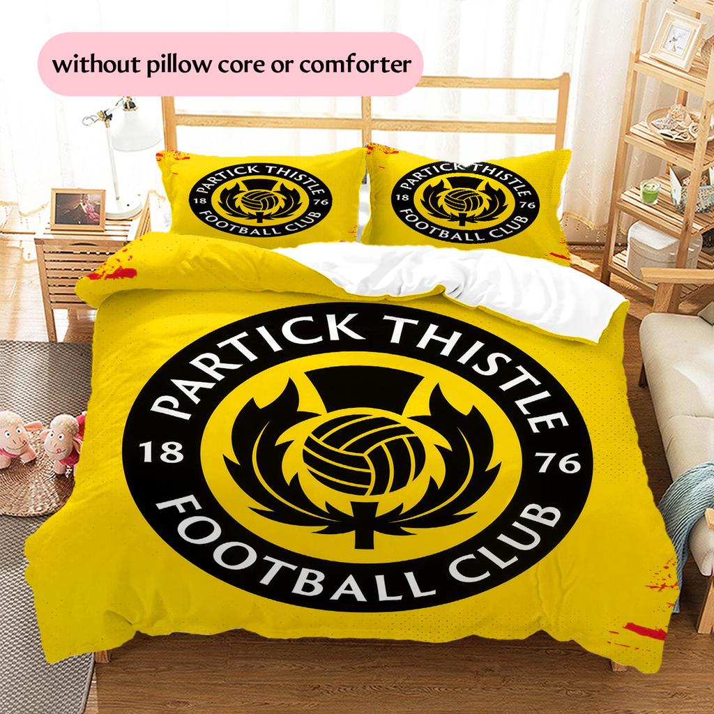 Partick Thistle F.C.  Pattern Bedding Quilt Set  Home Decoration  Gift (1 * duvet cover + 2 * pillowcase  without core)