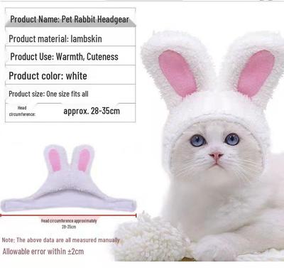 Gemütliche Baumwollfleece-Mütze für kleine Haustiere - Perfekt für Hunde, Katzen und Kaninchen im Herbst und Winter