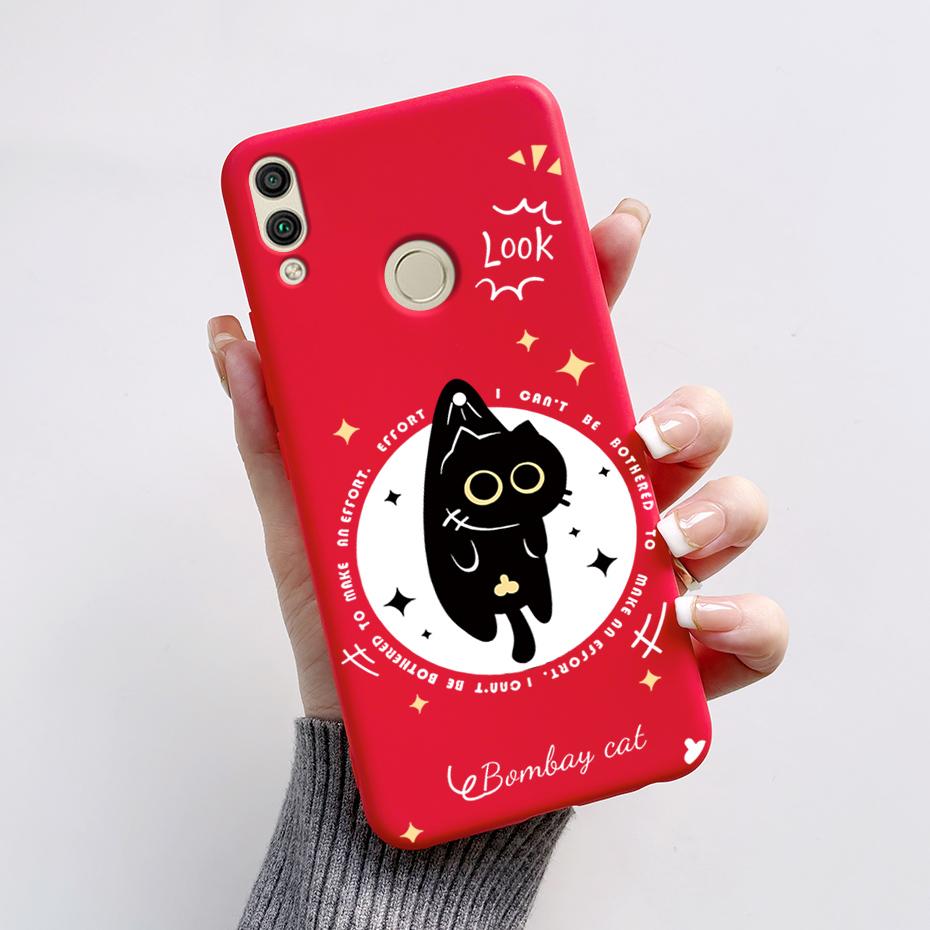For Huawei Honor 8X Case Honor 8A 8C 8S Cover Cute Rabbit Panda Painted Soft TPU Phone Case For Honor 8A 8C 8S 8X Honor8X Fundas