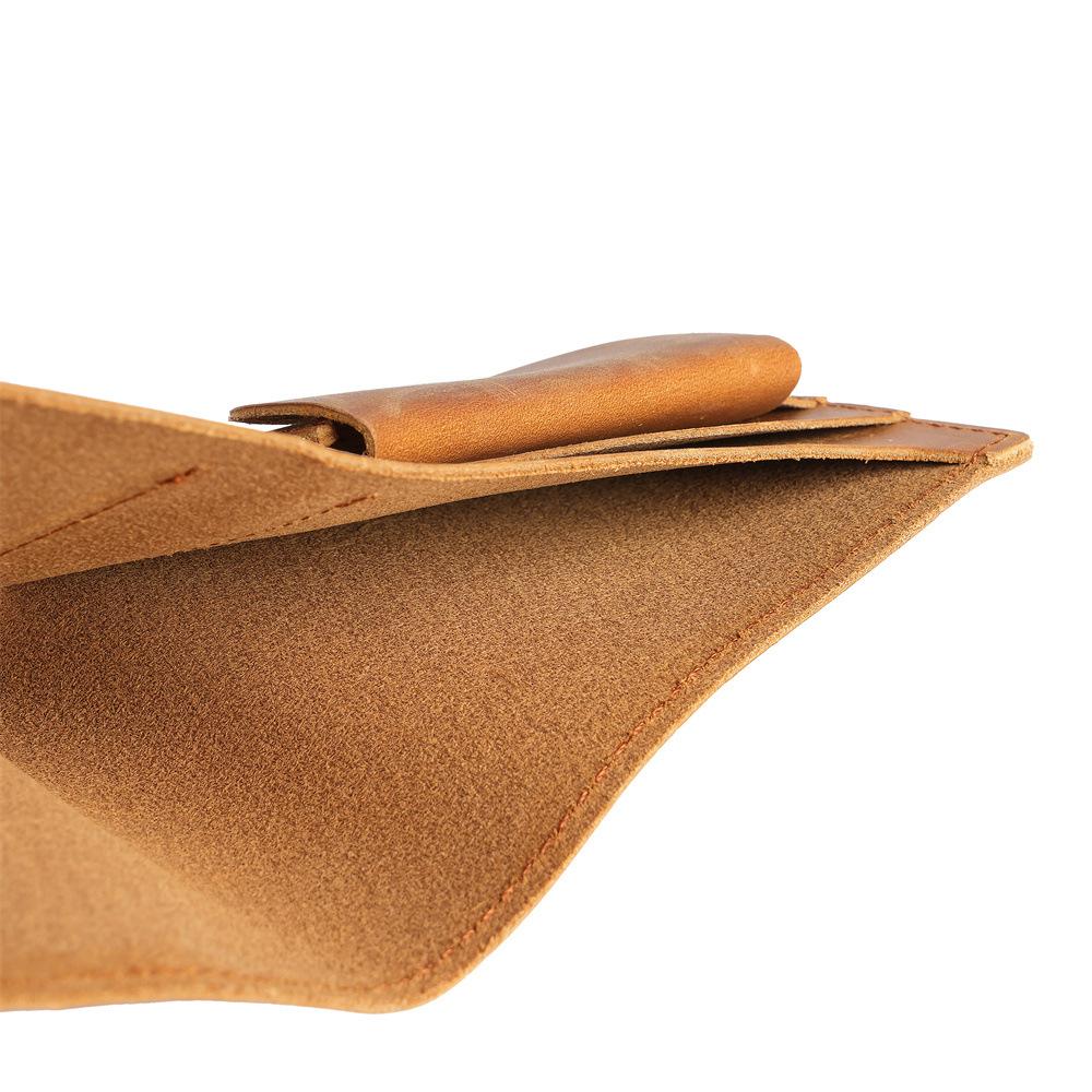Men's Wallet Short Retro Classic Multi Slot Wallet Made of Pure Cowhide and Leather, Simple Men's Wallet