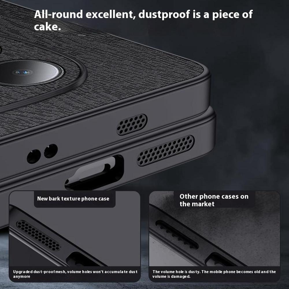 For Xiaomi Redmi Note 15 Pro+ 5G Case Wood Texture PU Leather Coated PC TPU Phone Cover