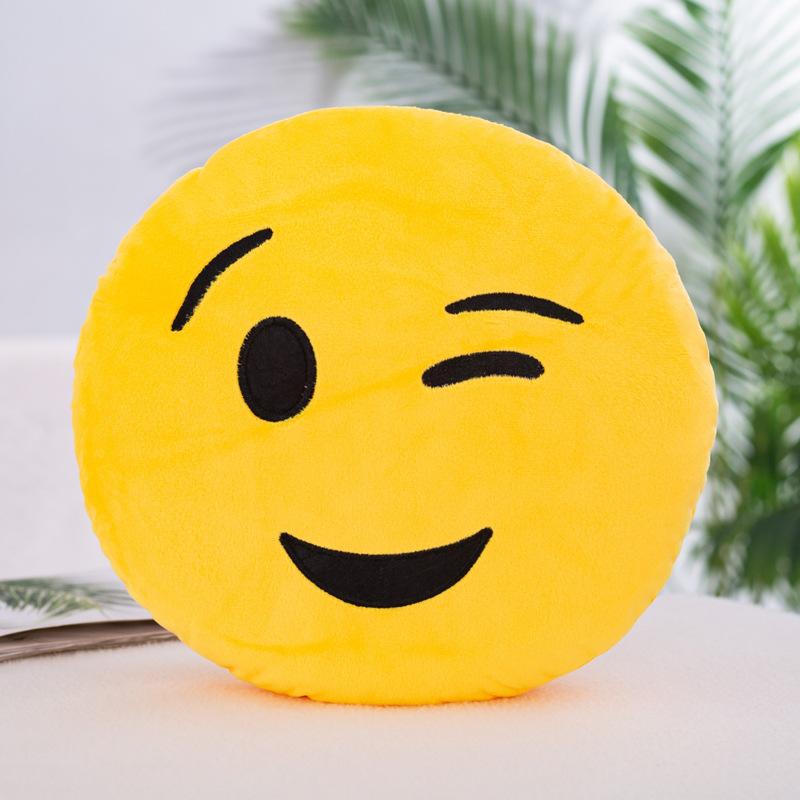 32cm Cute Funny Face Plush Pillow Angry Emotion Cushion Soft Nap Toy for Kids Indoor Decor Holiday Gift
