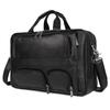 Jiameida Retro Genuine Leather Men's Business Briefcase - Large Capacity Handbag and Laptop Bag