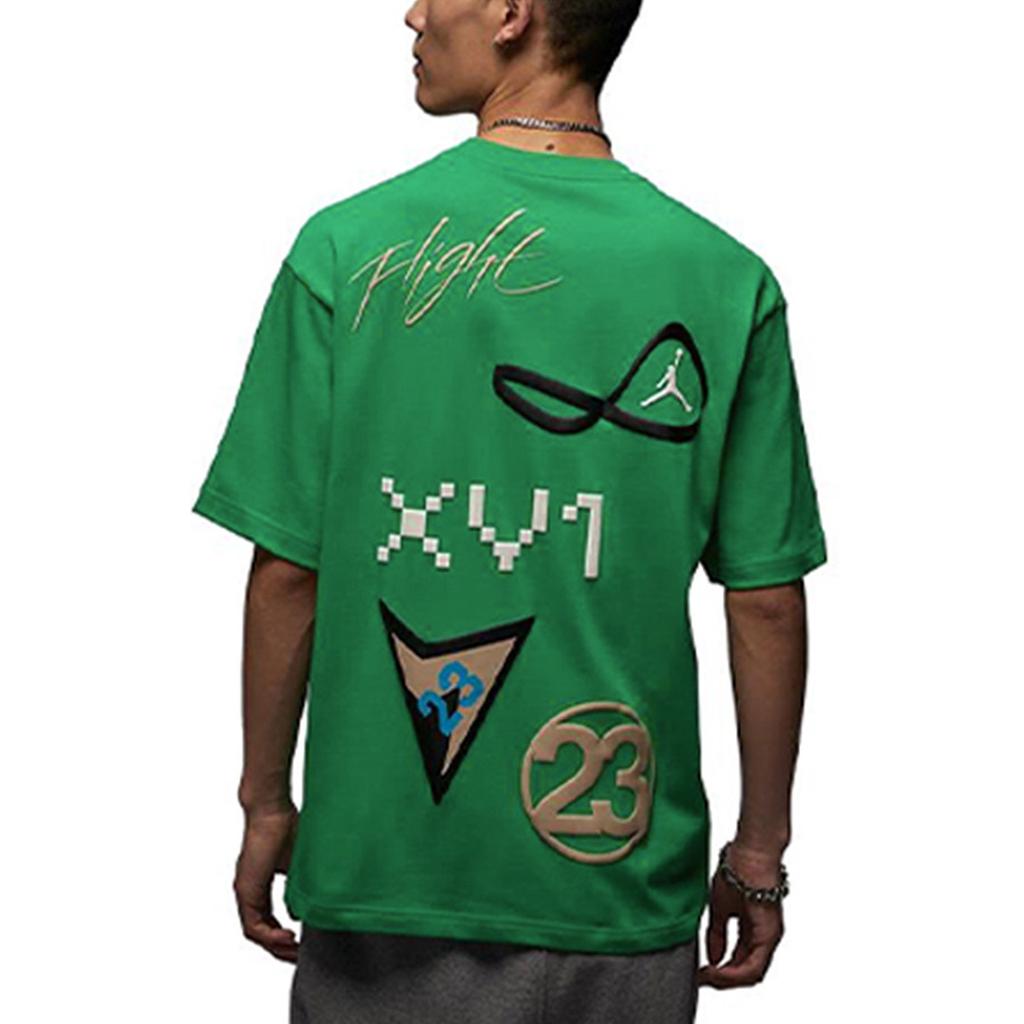 New Jordan Drop Shoulder Sleeve T-Shirt Men's Green DX9562-310