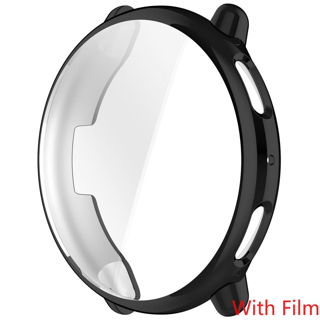 Hartschalen-Glas-Displayschutzfolie Vollrahmen-Hülle Für Amazfit Active 2 Smartwatch Schutzhülle Active2 Zubehör