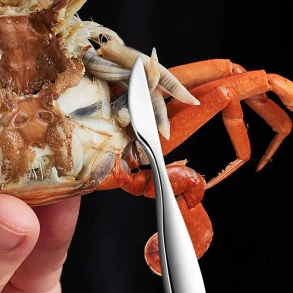 3pcs Labor-saving Crab Stripping Forceps High Hardness Crab Picks Spoons Set Shrimp