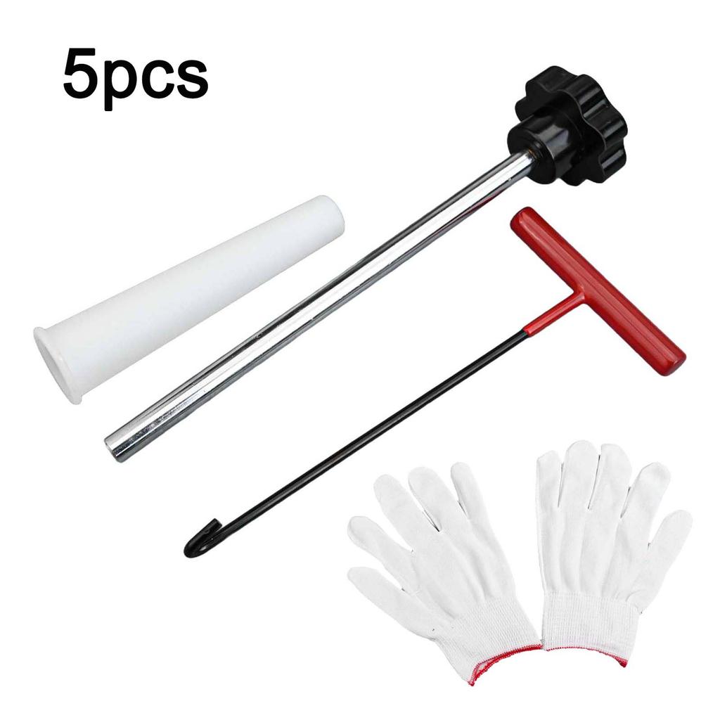 Essential Tire Repair Tool Set with Valve Core Installer and Gloves
