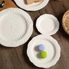 European-style home butterfly relief round plate, Western dinner plate, steak inventory, heart plate, dessert plate, cake plate