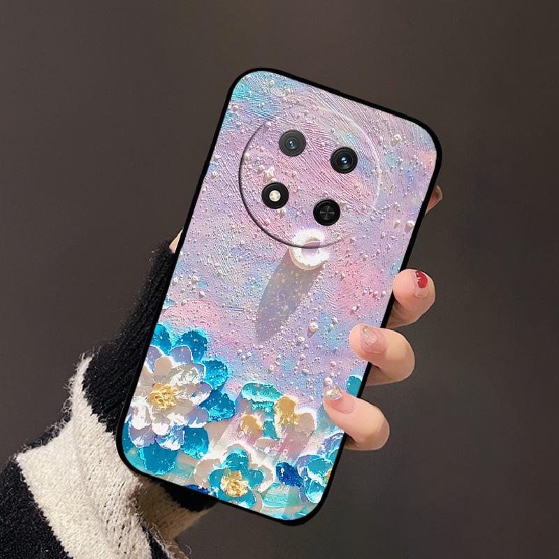 Für Honor X9c 5G X60 Pro 5G Mode Farbe Schild Luxus Silikon Hülle Funda Für Honor X9C 5G X60 Pro 5G Schwarze Rückseite