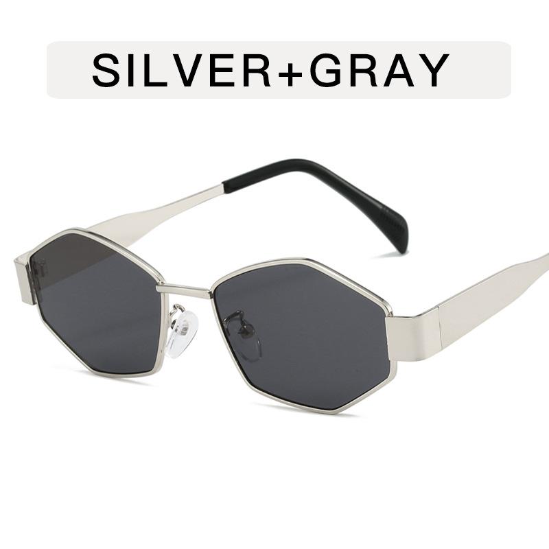 European American Style Women Sunglasses Polygon Shape New Fashion Designer Sunglasses Men Vintage Stylish Female Sunglass