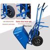 Dual-Wheel Agricultural Wheelbarrow - Small Handcart for Orchard, Construction, or Goods Transport