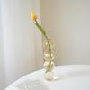 Home Decoration Glass Vase Room Decoration Flower Pot Modern Color Crystal Transparent Hydroponic Plant Flower Arrangement Art