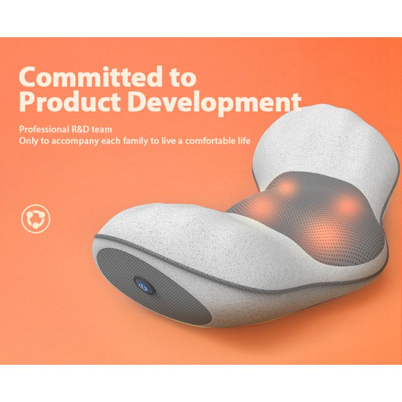 Cervical Massager Neck Back Massager Kneading Office Home Cushion Car Massage Pillow Relax Muscles