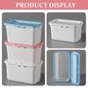 DOITOOL 3-Piece Large Capacity Plastic Laundry Bead Storage Box with Lid, 7.2" x 4.1" x 3.9" for Laundry Powder Storage and Detergent Storage