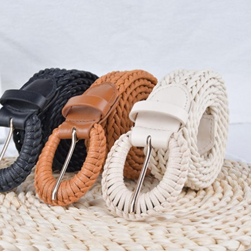 Handmade Weaving Bohemian Belt for Women Lady Dress Waist Belt with Braided Texture Fashion Female Coat Dress Skirt Belt
