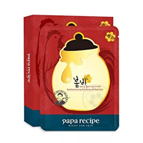 

PAPA RECIPE Bombee Ginseng Red Honey Oil Mask Pack - 1pack(10pcs)