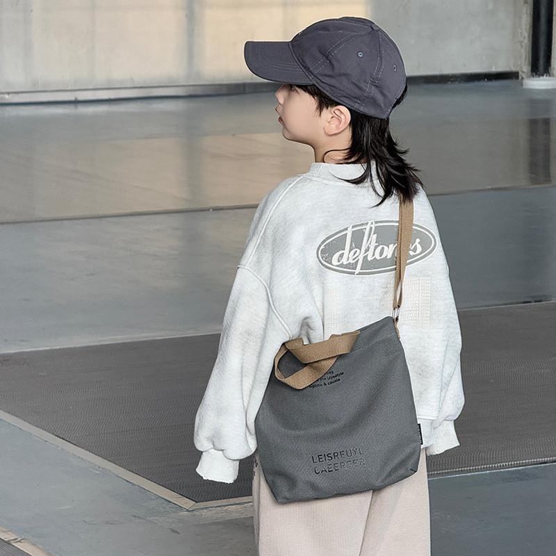 Shoulder Fashionforward Kids Bag With Letter Pattern Lightweight And Versatile For School