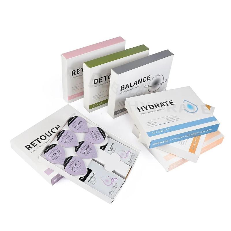 Zuurstof Jet CO2 Bubbel Gezichts Machine 1 Set met Serum Gel Spa Capsule Anti-Aging Hydraterend voor Thuis & Salon Huidverzorgingsroutine