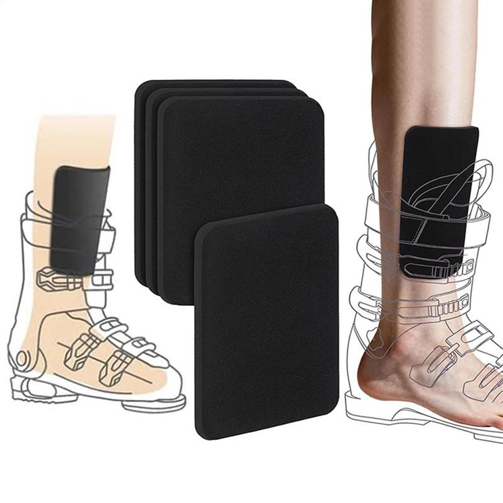 Snowboard Shin Pad 4-Pieces Boot Liner Foam Padding Ski Protector Shin Padding for Men Women Adults Youth Players Hobbyists