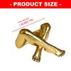 Practical Leg Shape Geometric Finger Rings Adjustable Opening Rings Alloy Texture Suitable for Artistic Expression