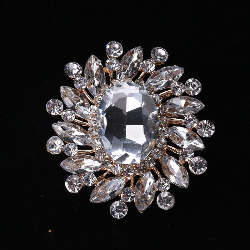 Legierung Mode Kreative Persönlichkeit Kristallglas Brosche Brosche Brosche Damen Kleidung Zubehör