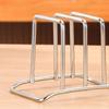 Multifunctional Kitchen Organizers Sturdy Stainless Steel Dish Rack For Cutting Boards And Cookware Lids