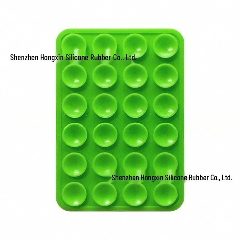 Silicone Suction Cup Holder for Mobile Phones - Square, Single-Sided, Set of 24