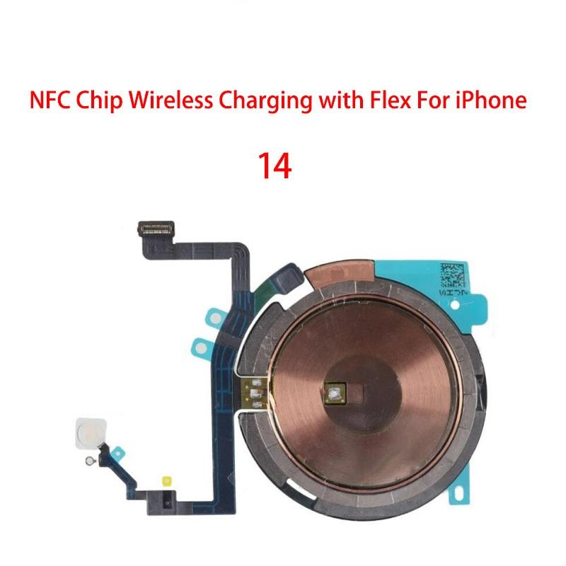 Chip cewki ładowania bezprzewodowego NFC z taśmą głośności Do iPhone 11 Pro Max 12 13 14 X XS XR Panel ładowarki Naklejka