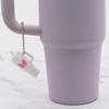 Popular Soft Rubber Stanley Cup Pendant Keychain - Creative Milk Tea Cup Keyring Available