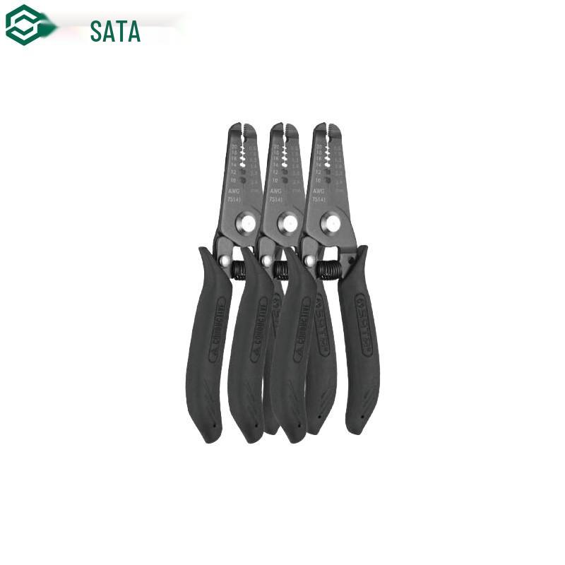SATA 75141 Anti-static Handle Wire Stripper 5 inch (0.8-2.6mm)