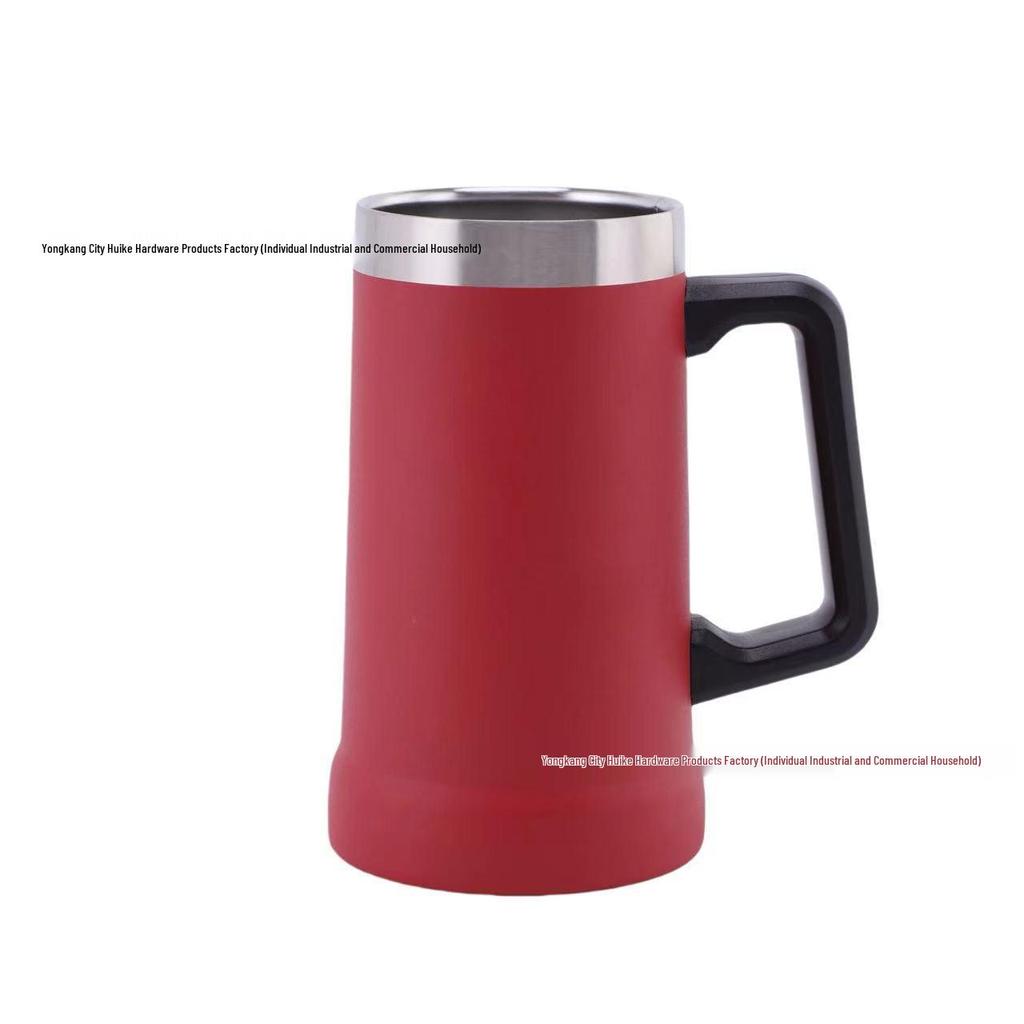 304 Stainless Steel 23oz Vacuum Insulated Beer Mug with Handle
