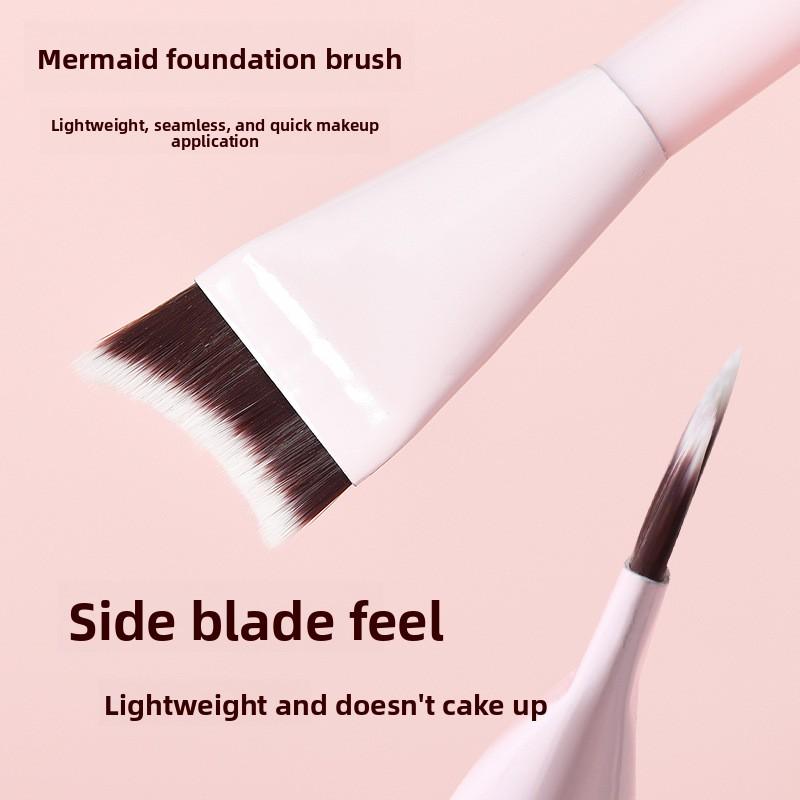 8Pcs/set Soft bristle makeup brushes Fishtail foundation brush Eyeshadow brush Eyeliner brush Nose shadow brush
