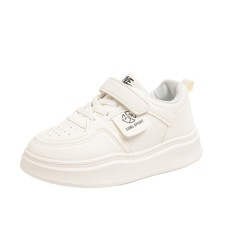 2025 Spring and Autumn New Children's Board Shoes Girls Soft-soled Sports Shoes Boys Non-slip Running Shoes White Shoes Casual Shoes