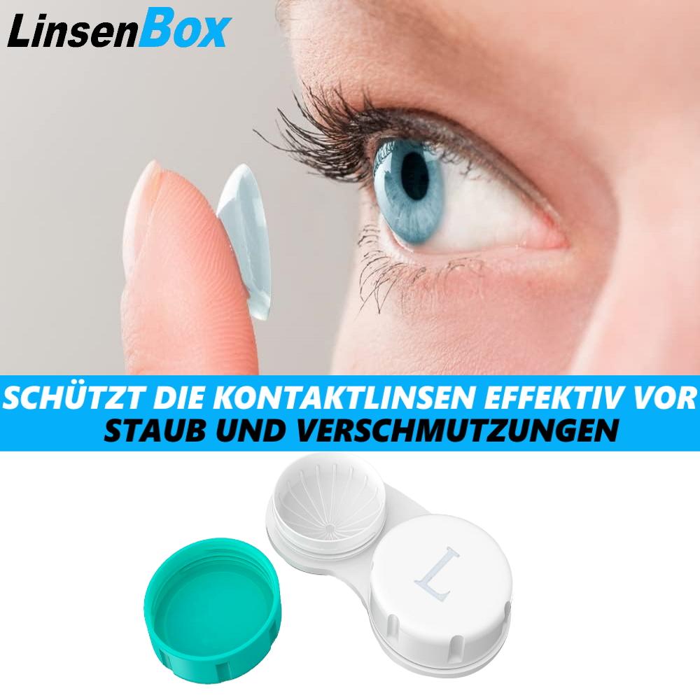 LensBox Contact Lens Container Contact Lens Boxes Soft & Hard Lenses [12 Pieces]
