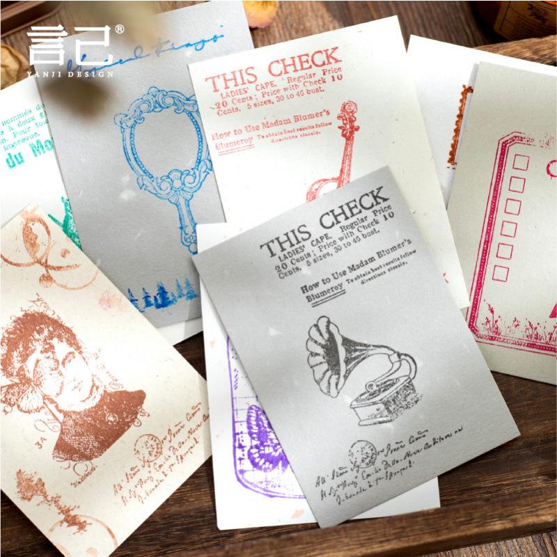 Yan Ji Medieval Legend Ink Pad Set: Retro Planner Decoration & Scenery Crafting