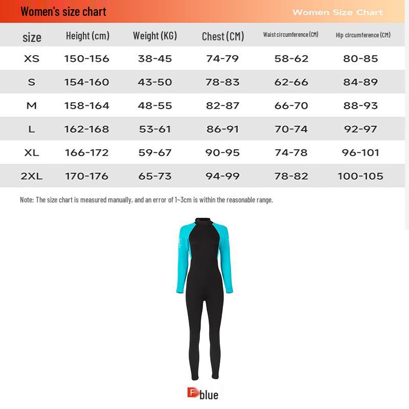 Women s 3mm Neoprene Full Wetsuit XXS