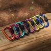 Aluminum Alloy Carabiner Quickdraw with Lock – Keychain D-Ring Hook & Backpack Buckle for Water Bottle or Wind Rope.