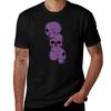 Skulls Stacked T-Shirt Casual Basic Street