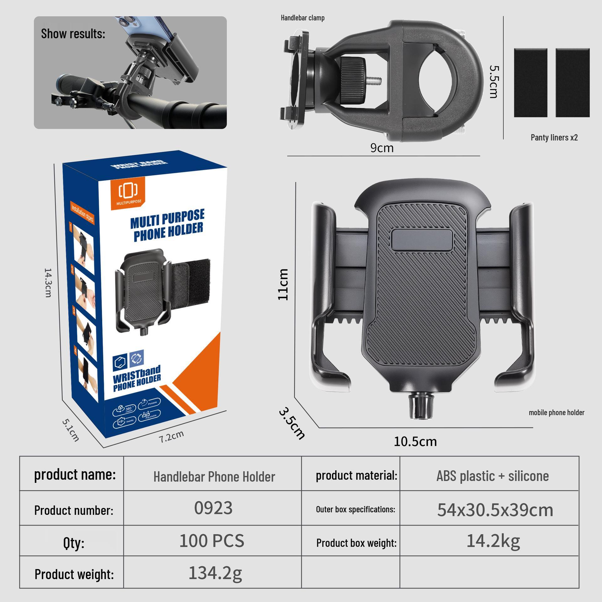 

Universal Mobile Phone Holder for Motorcycles and Bicycles