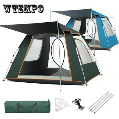 Automatisches, schnell zu öffnendes Zelt für 5–8 Personen, Rainfly, wasserdichtes Campingzelt, Familienzelt für den sofortigen Aufbau im Freien, mit Tragetasche