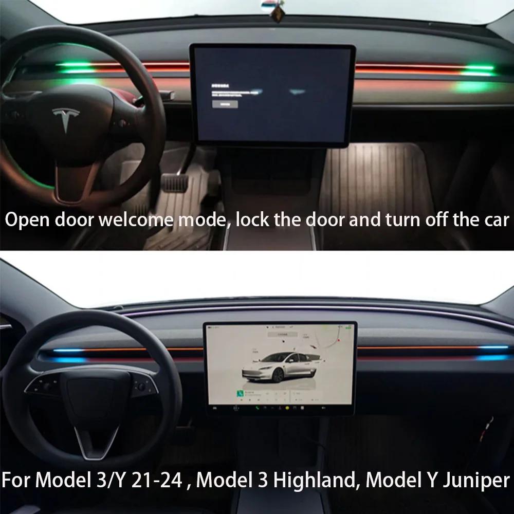 Intelligent Air Vent Ambient Light System Blind Spot Monitoring BSD System for Tesla New Y Juniper Model 3 Highland Model 3 Y