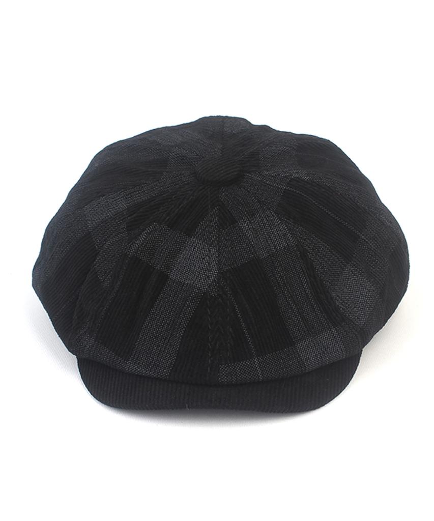 Yunibeosyeolkemiseuteuli Corduroy Tartancheck Black Banding Huntingcap