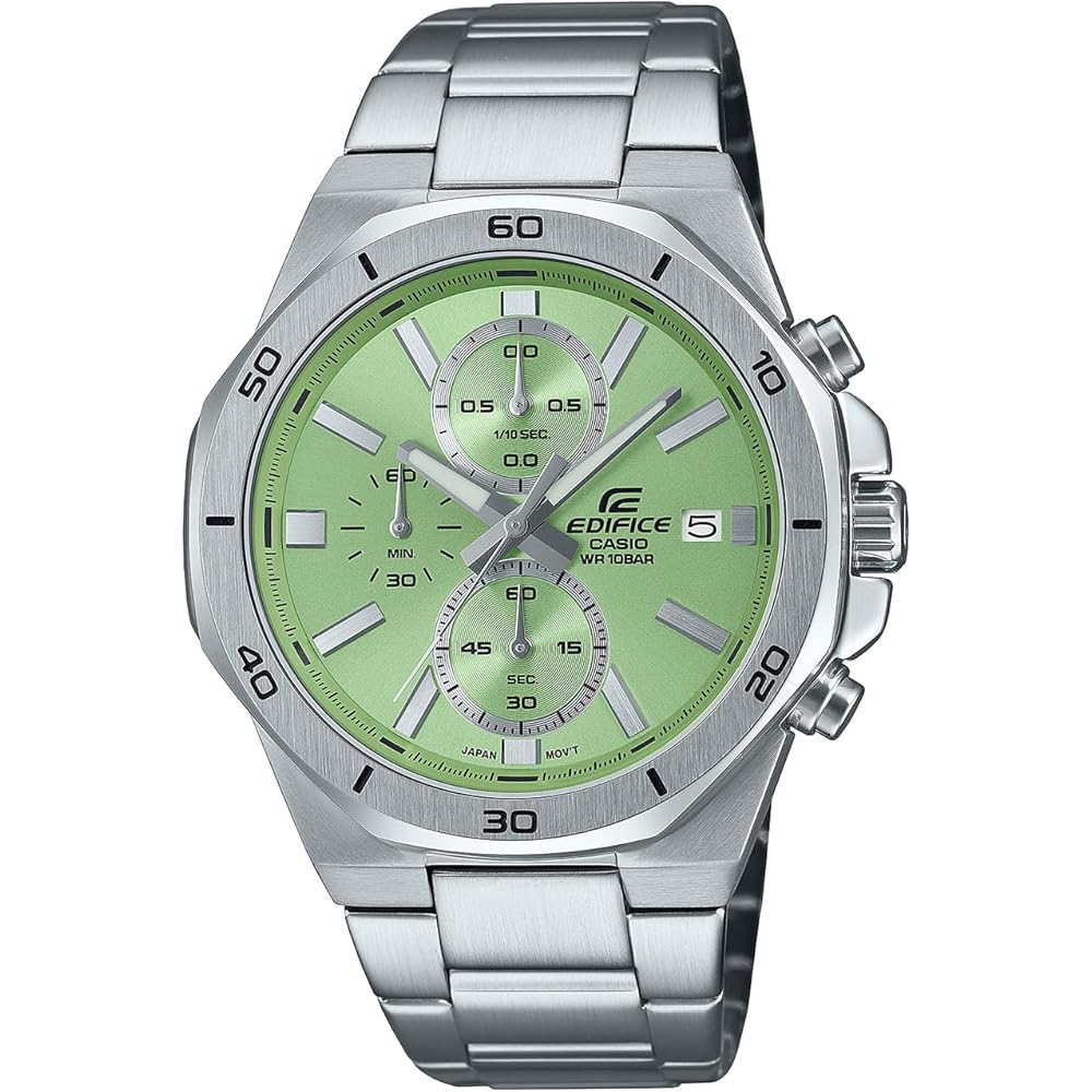 Casio Edifice Men s Watch EFV-640DJ-3AJF Green Stainless Steel Analog Timepiece