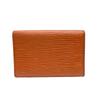 Used LOUIS VUITTONKey holder  Brown leather unisex